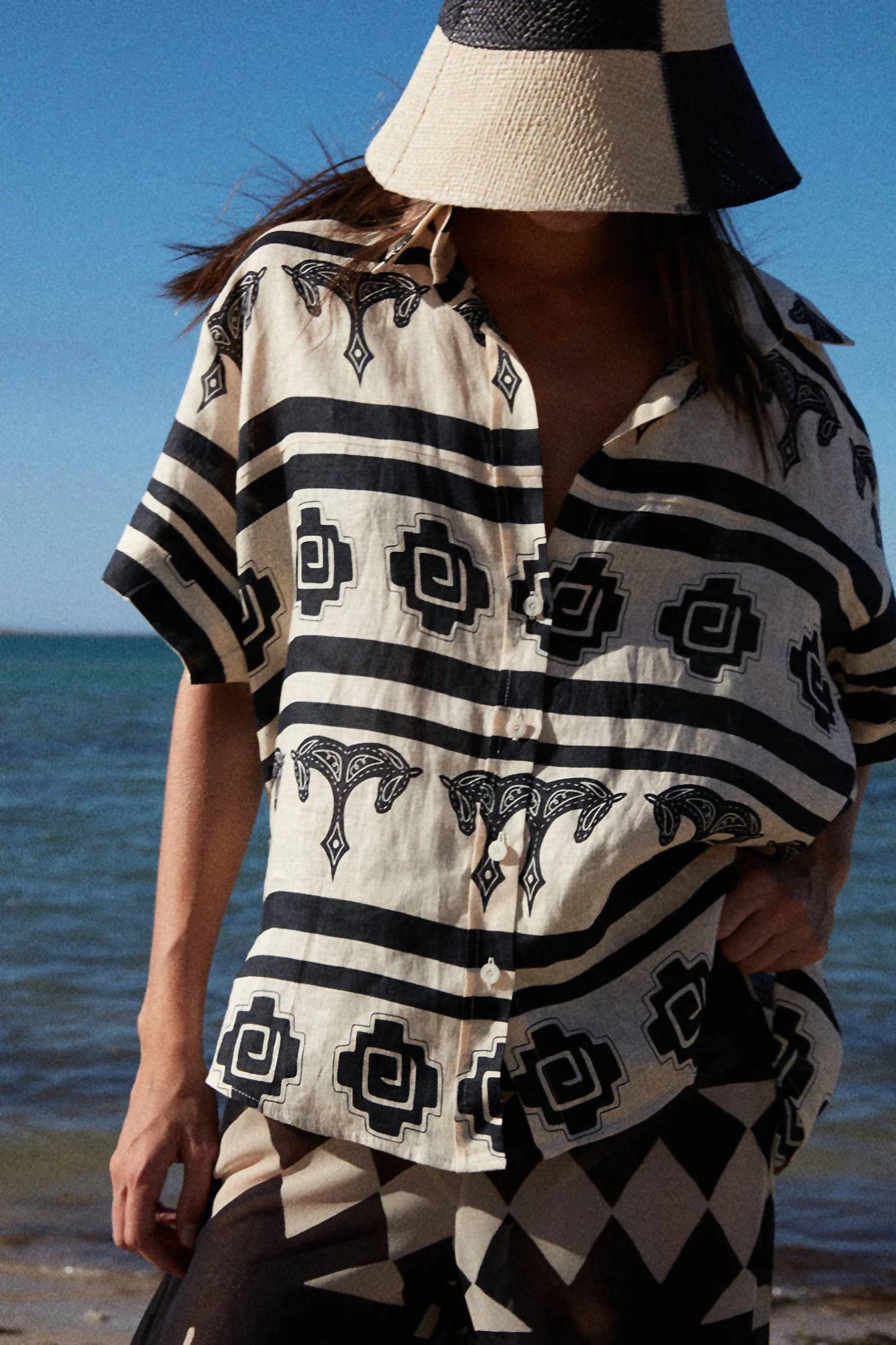 Рубашка La Creciente черного цвета экрю Johanna Ortiz, Ecru Black
Рубашка La Creciente черного цвета экрю Johanna Ortiz, Ecru Black