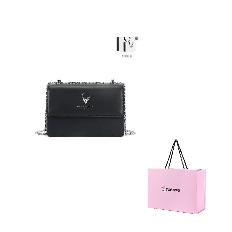 TUCANO Кожаная сумка через плечо, Black (Silver Chain)
TUCANO Кожаная сумка через плечо, Black (Silver Chain)