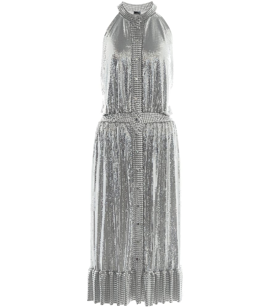 Цепочное платье-миди на бретелях-хомуте Rabanne
Цепочное платье-миди на бретелях-хомуте Rabanne