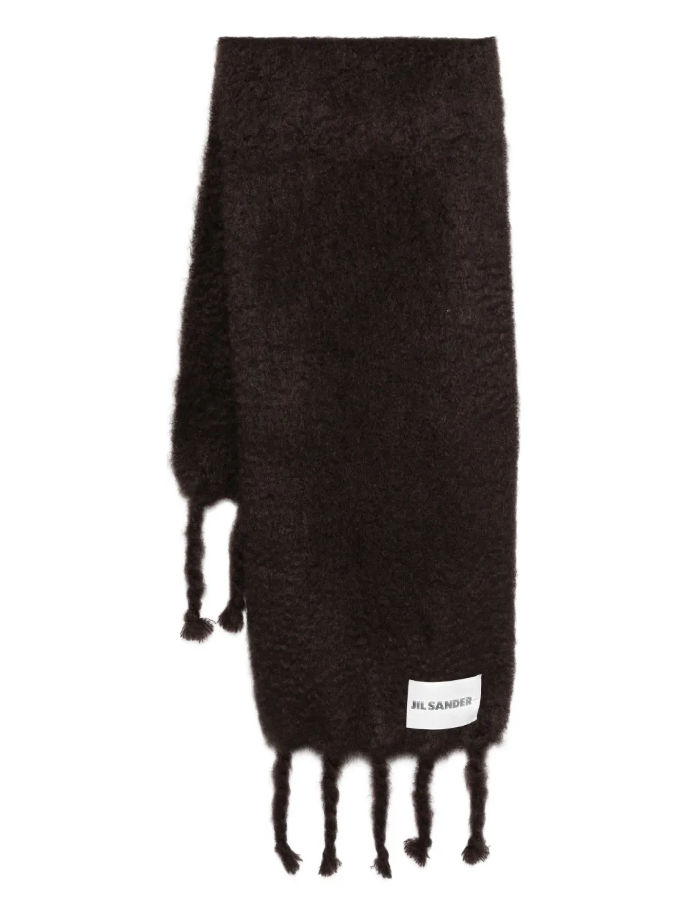 Шарф с бахромой Jil Sander, коричневый
Шарф с бахромой Jil Sander, коричневый