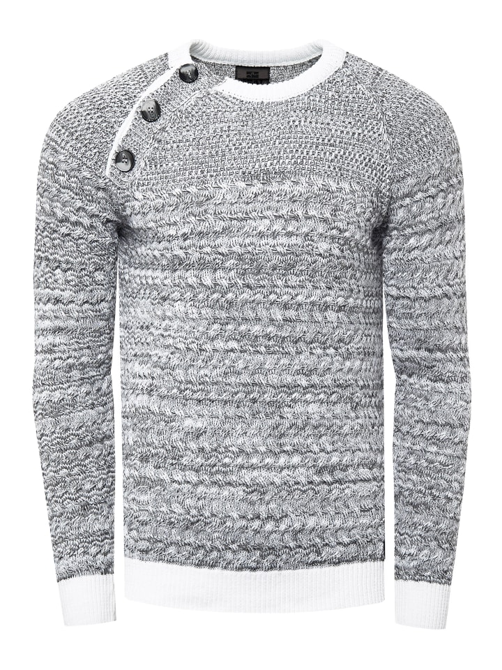 Rusty Neal Белый свитер с круглым вырезом и пуговицами сбоку
Rusty Neal Белый свитер с круглым вырезом и пуговицами сбоку