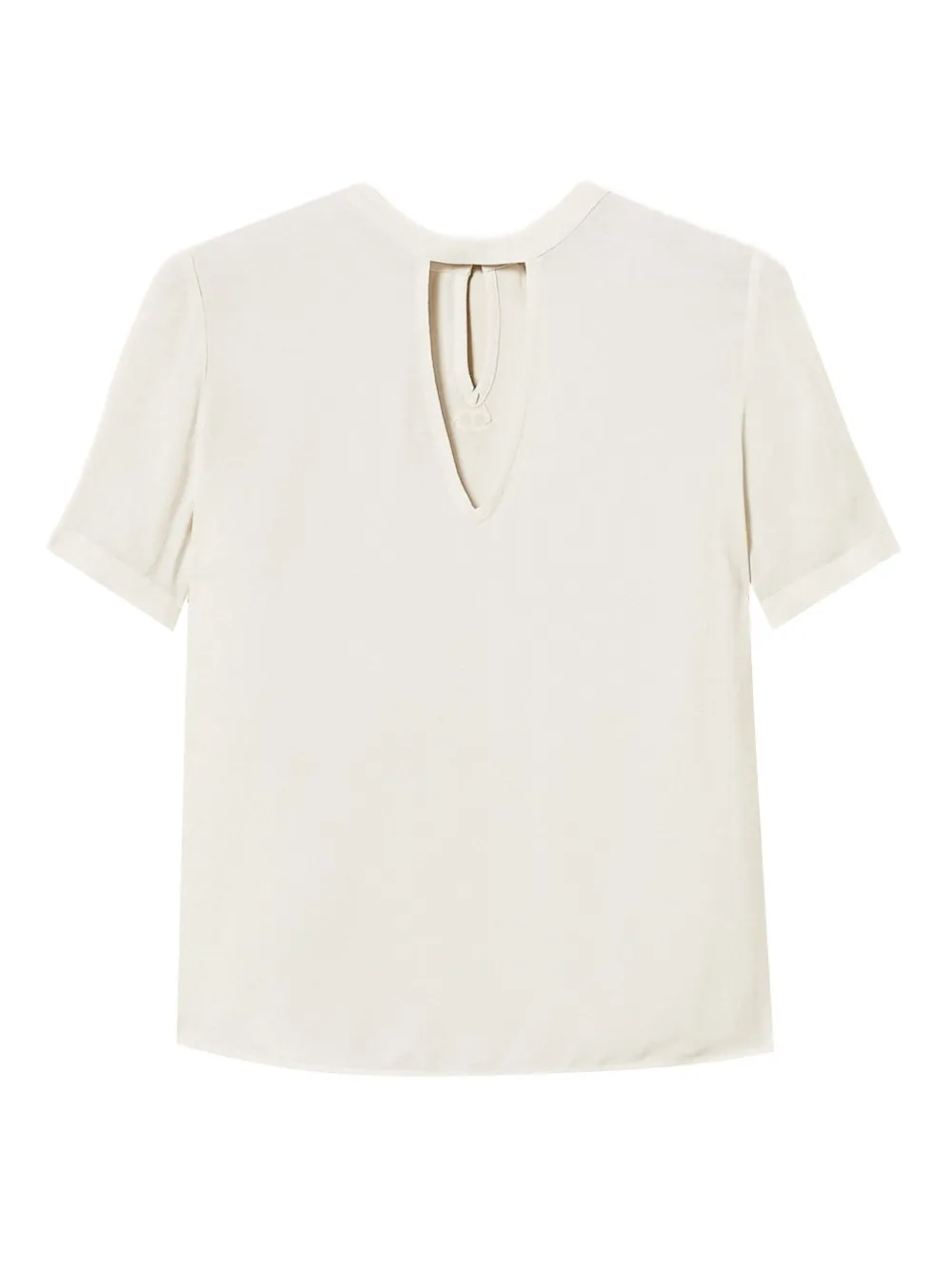 Блузка с вырезом TWINSET, белый 
Блузка с вырезом TWINSET, белый