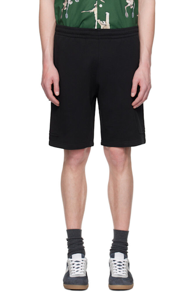 Черные шорты-карго из хлопкового флиса Lacoste
Черные шорты-карго из хлопкового флиса Lacoste