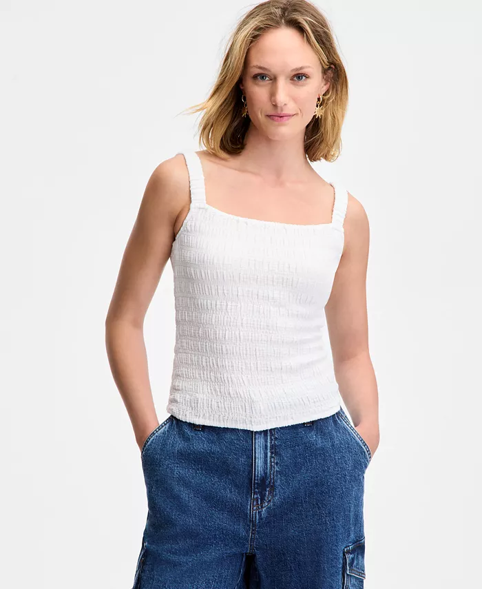 Женская хлопковая блуза с плиссировкой On 34th, белый
Женская хлопковая блуза с плиссировкой On 34th, белый