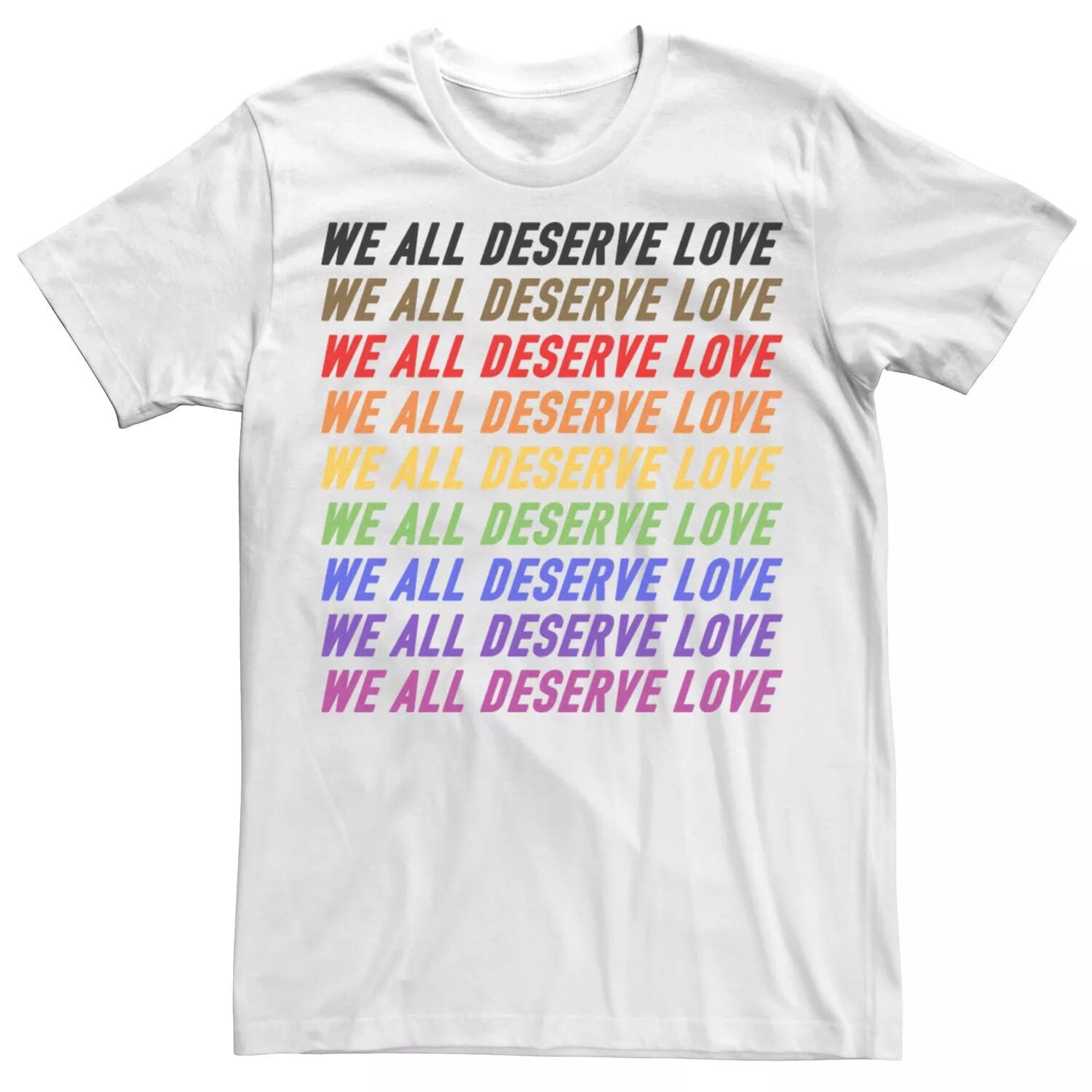 Мужская футболка Pride Deserve Love Licensed Character
Мужская футболка Pride Deserve Love Licensed Character
