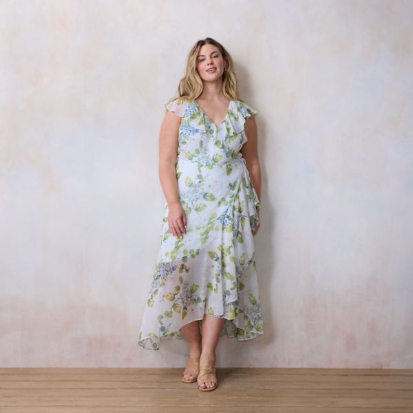 Платье макси с запахом и рукавами-крылышками больших размеров Lc Lauren Conrad, цвет sky cape blooms
Платье макси с запахом и рукавами-крылышками больших размеров Lc Lauren Conrad, цвет sky cape blooms