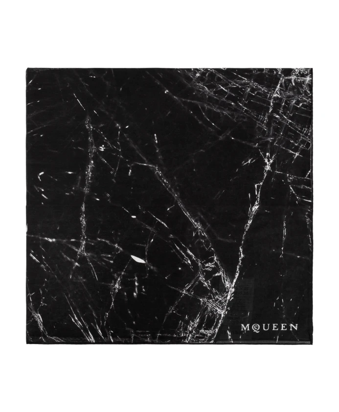 Хлопковый шарф Alexander Mcqueen, черный
Хлопковый шарф Alexander Mcqueen, черный