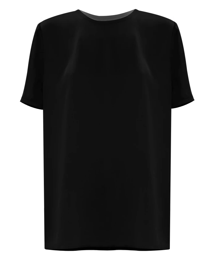 Мягкая блузка-футболка с короткими рукавами Kocca, черный
Мягкая блузка-футболка с короткими рукавами Kocca, черный