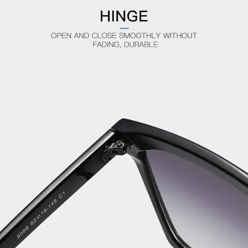 Винтажные квадратные солнцезащитные очки 2027 года для женщин, увеличенного размера, с черным градиентом, защита от ультрафиолета UV400 MTZJH, Black-black
Винтажные квадратные солнцезащитные очки 2027 года для женщин, увеличенного размера, с черным градиентом, защита от ультрафиолета UV400 MTZJH, Black-black