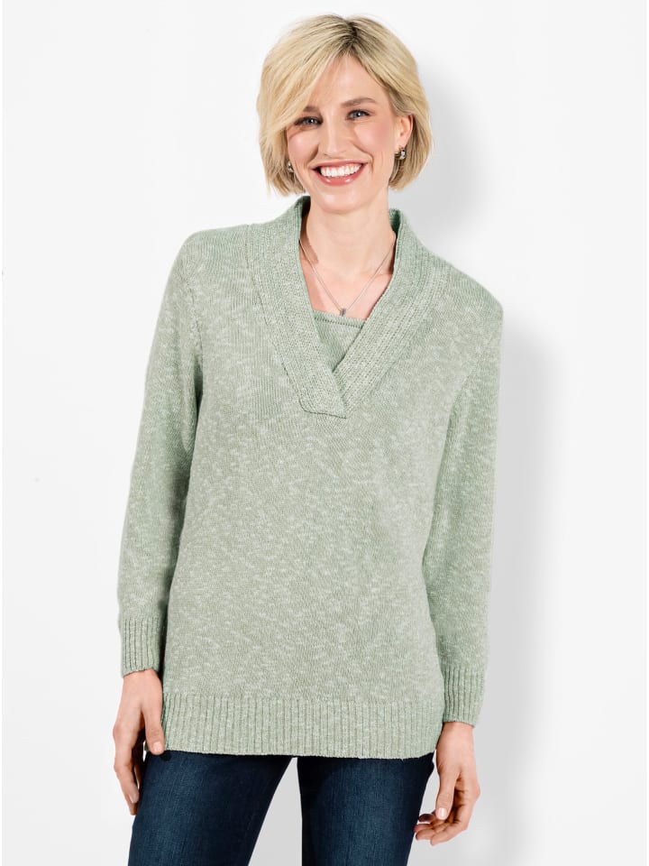 Свитер с V-образным вырезом цвета лайм-мята меланж WITT WEIDEN
Свитер с V-образным вырезом цвета лайм-мята меланж WITT WEIDEN