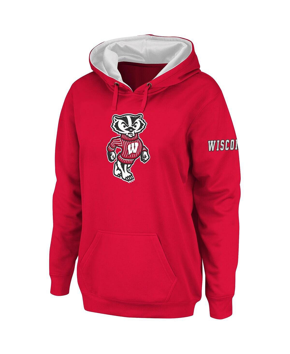 Женский пуловер с капюшоном и большим логотипом Cardinal Wisconsin Badgers Stadium Athletic
Женский пуловер с капюшоном и большим логотипом Cardinal Wisconsin Badgers Stadium Athletic
