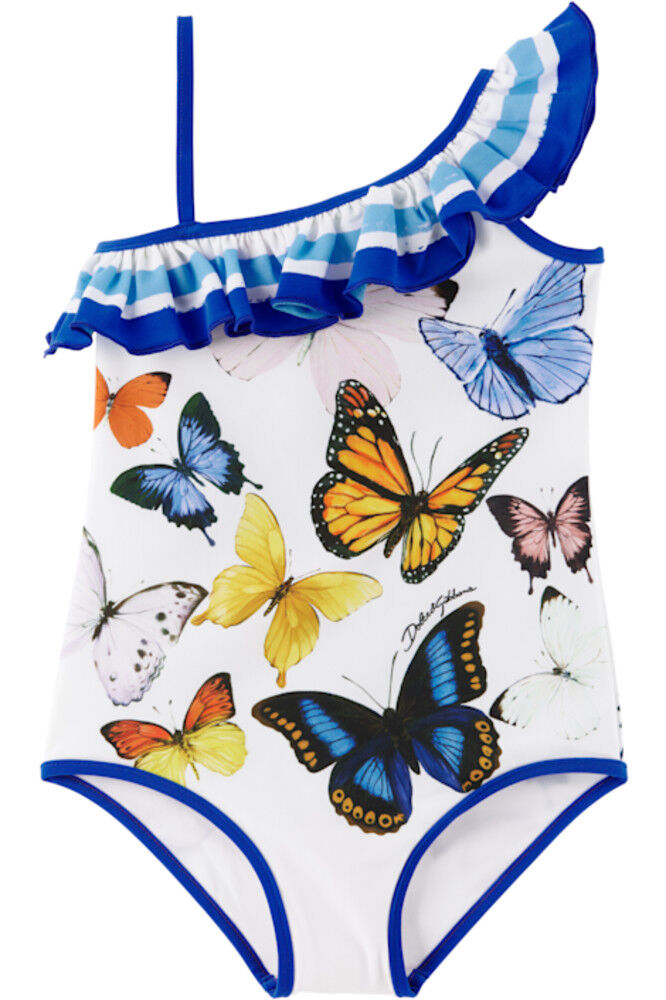 Детский слитный купальник с принтом «Бабочки» темно-синего и белого цветов Dolce&Gabbana
Детский слитный купальник с принтом «Бабочки» темно-синего и белого цветов Dolce&Gabbana