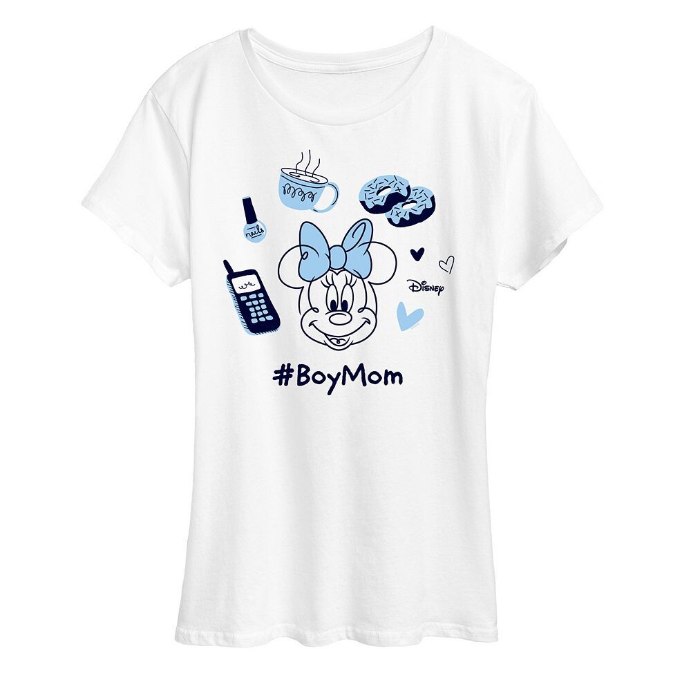 Женская футболка с рисунком Disney's Minnie Mouse для мальчиков и мам, белый
Женская футболка с рисунком Disney's Minnie Mouse для мальчиков и мам, белый