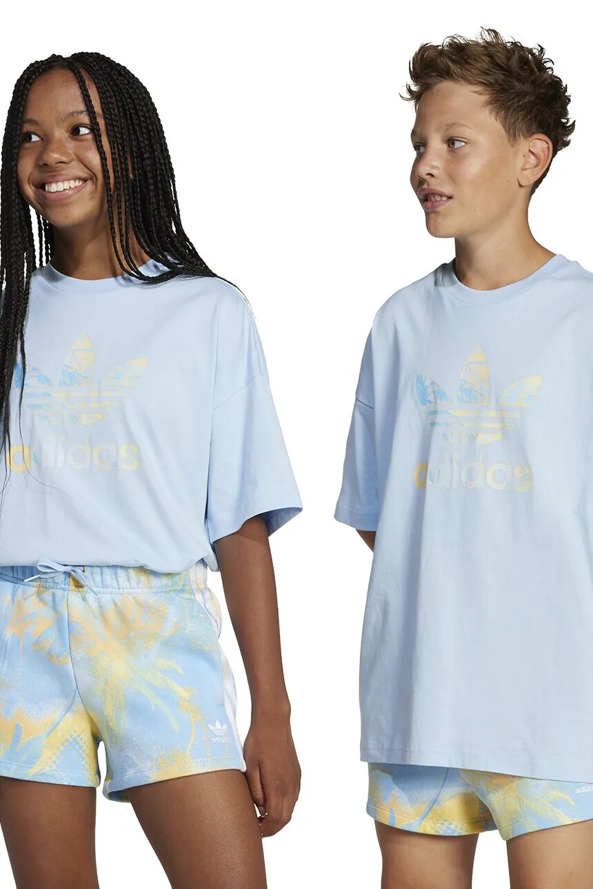 Футболка из хлопка для детей Adidas Originals, синий
Футболка из хлопка для детей Adidas Originals, синий