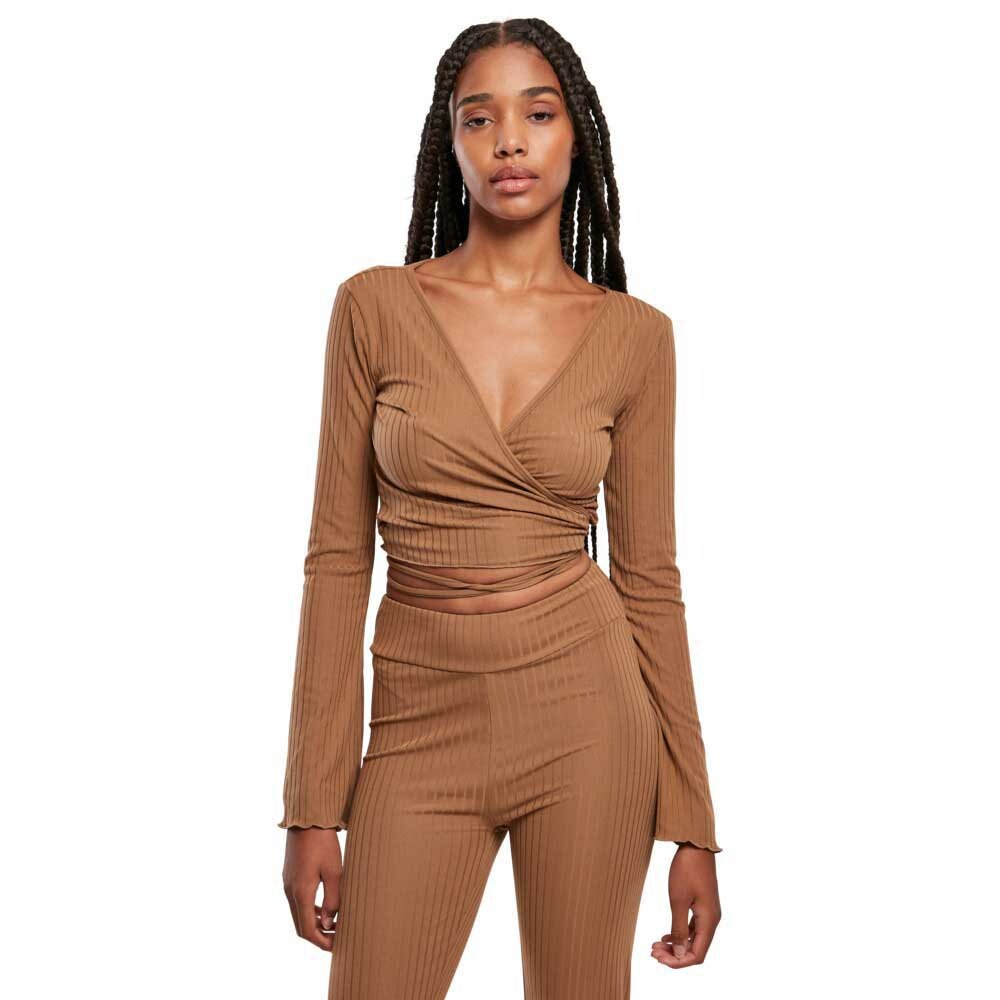 Толстовка Urban Classics Wrapped, коричневый 
Толстовка Urban Classics Wrapped, коричневый