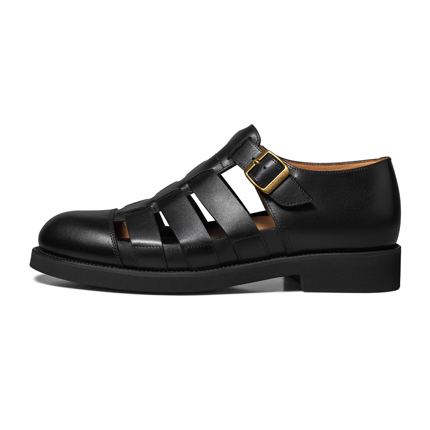 Модные универсальные туфли из телячьей кожи с вырезами и пряжками. Римские сандалии для мужчин THOM WILLS, Black F111
Модные универсальные туфли из телячьей кожи с вырезами и пряжками. Римские сандалии для мужчин THOM WILLS, Black F111