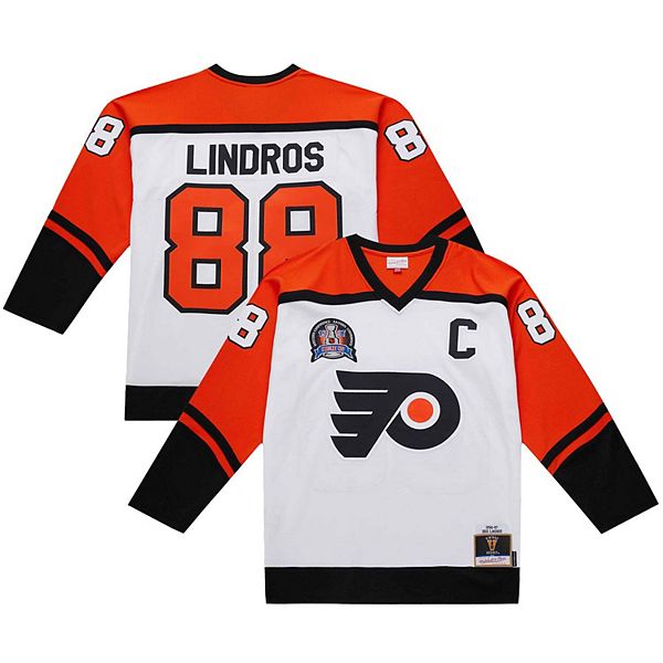Мужская белая футболка philadelphia flyers eric lindros 1996-97 power play Mitchell & Ness
Мужская белая футболка philadelphia flyers eric lindros 1996-97 power play Mitchell & Ness