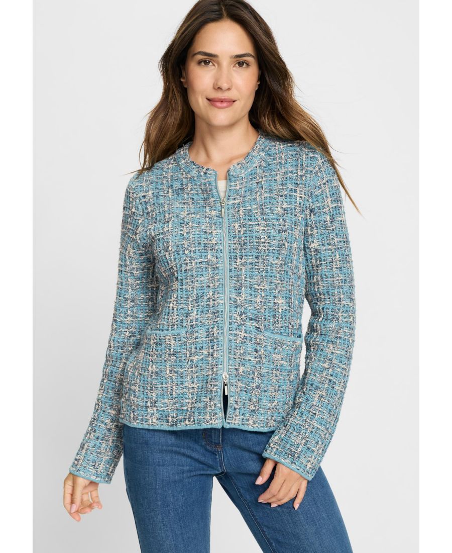 Твидовый вязаный кардиган Olsen, Light teal
Твидовый вязаный кардиган Olsen, Light teal