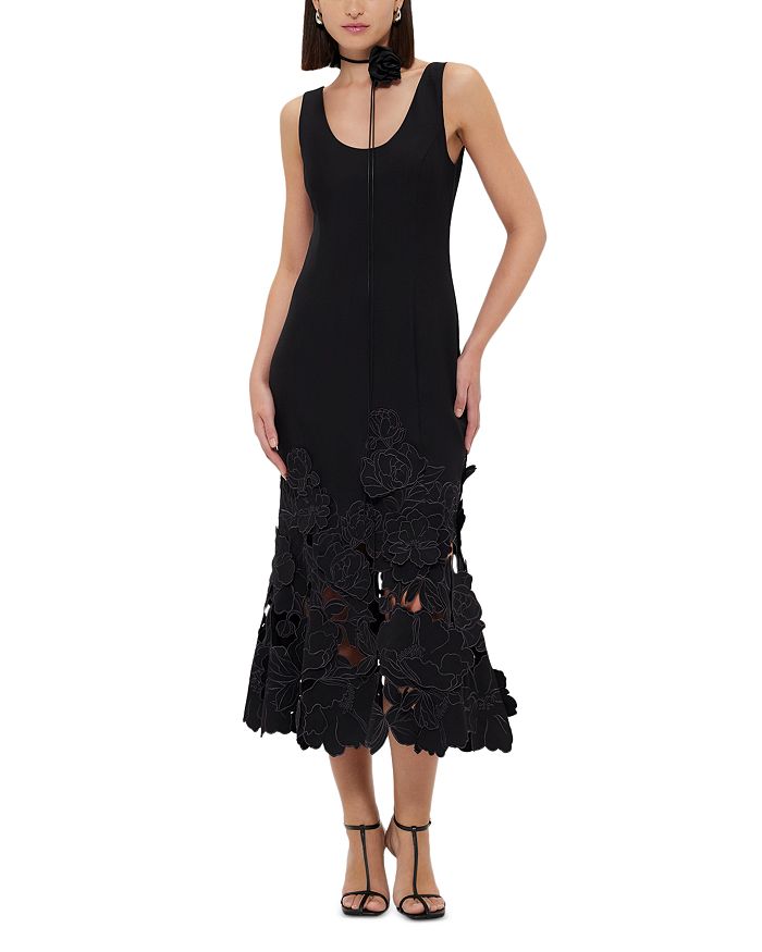 Платье миди с аппликацией от Emily LEO LIN, черный
Платье миди с аппликацией от Emily LEO LIN, черный