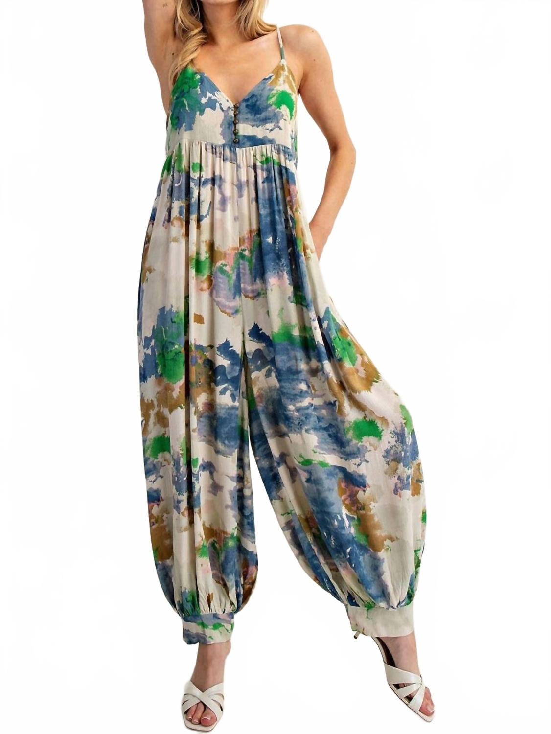 Тай-дай комбинезон в разноцветном принте Eesome, мультиколор
Тай-дай комбинезон в разноцветном принте Eesome, мультиколор