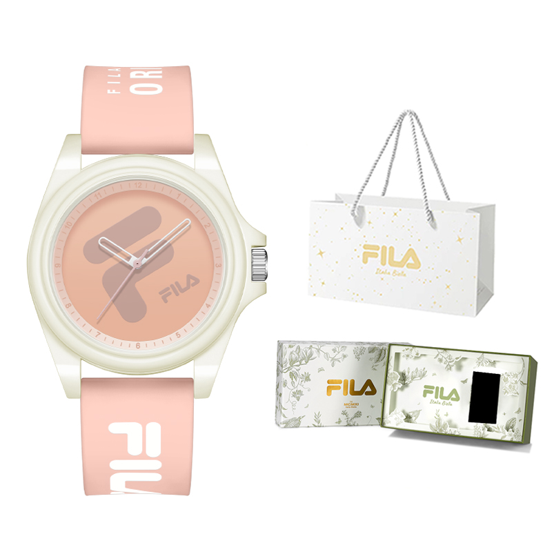 FILA Часы кварцевые с силиконовым ремешком розовый циферблат unisex
FILA Часы кварцевые с силиконовым ремешком розовый циферблат unisex