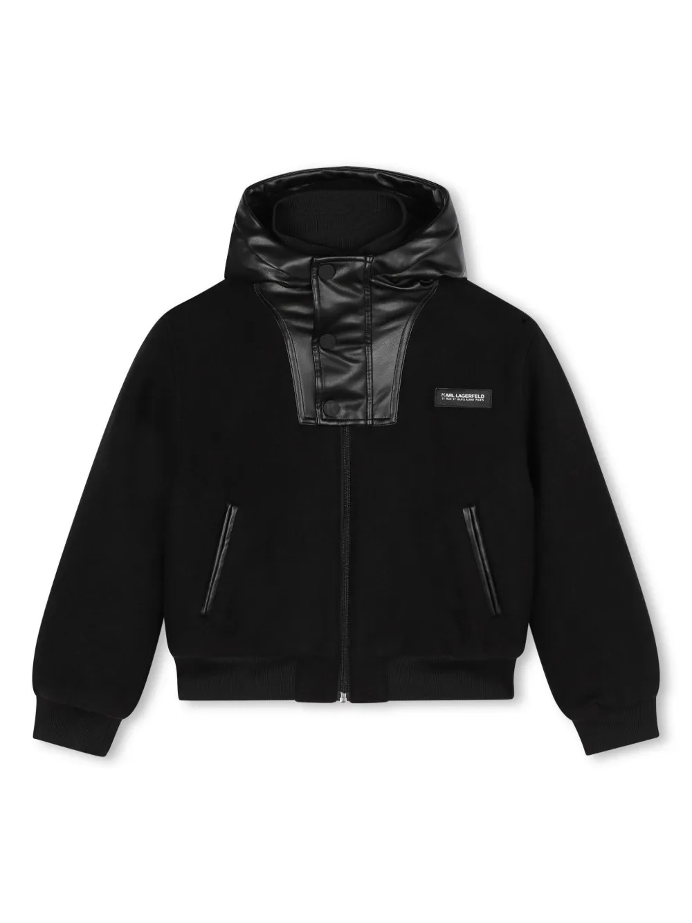 Куртка с капюшоном и нашивкой-логотипом KARL LAGERFELD KIDS, черный
Куртка с капюшоном и нашивкой-логотипом KARL LAGERFELD KIDS, черный