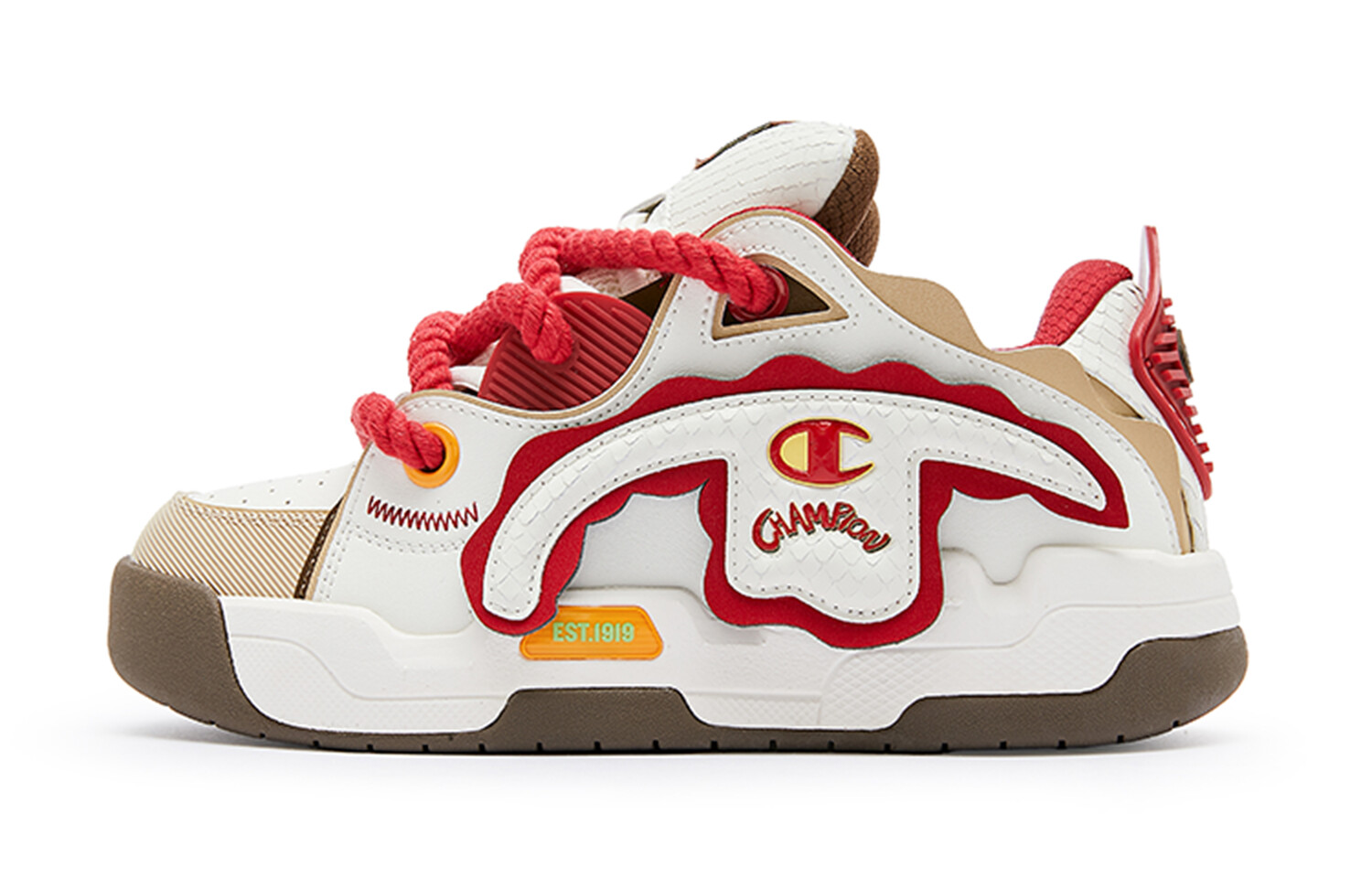 Кроссовки Champion Skateboarding Shoes Men Low-top Cream/Red, красный
Кроссовки Champion Skateboarding Shoes Men Low-top Cream/Red, красный