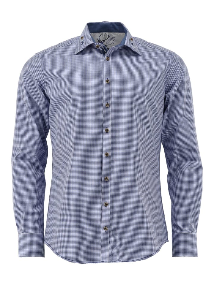 Традиционная рубашка Фрусла средне-синего цвета OS-Trachten
Традиционная рубашка Фрусла средне-синего цвета OS-Trachten