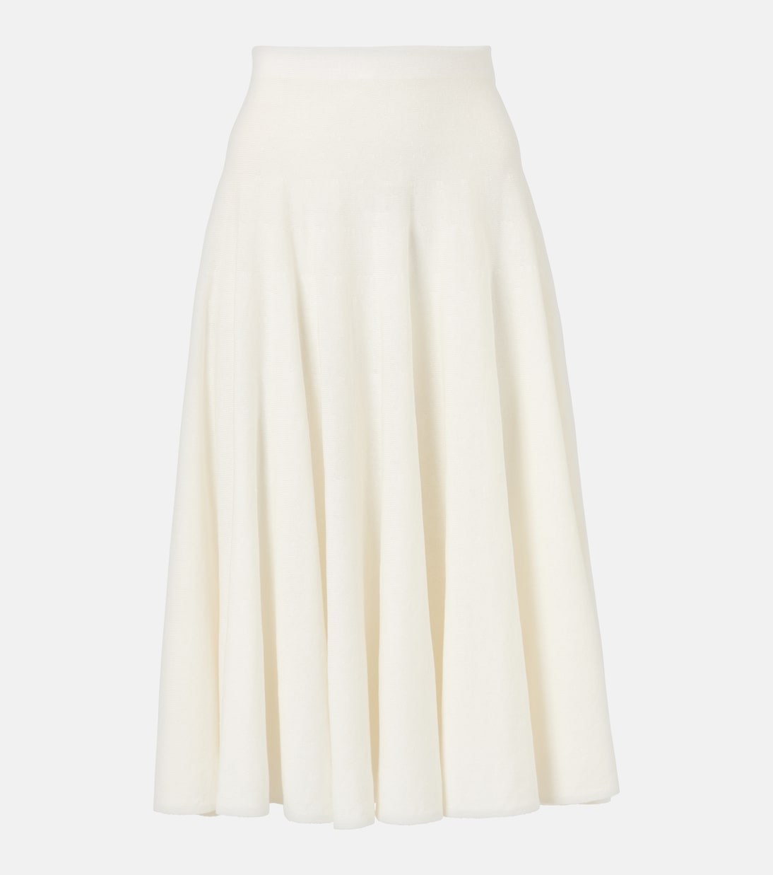 Юбка миди Jaliah из смеси хлопка и льна The Row, белый 
Юбка миди Jaliah из смеси хлопка и льна The Row, белый