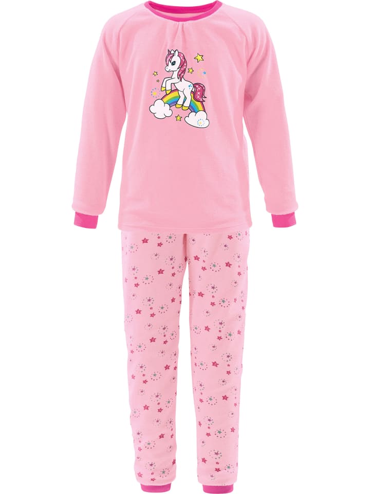 Erwin Müller Детская пижама из махровой ткани светло-розового цвета
Erwin Müller Детская пижама из махровой ткани светло-розового цвета