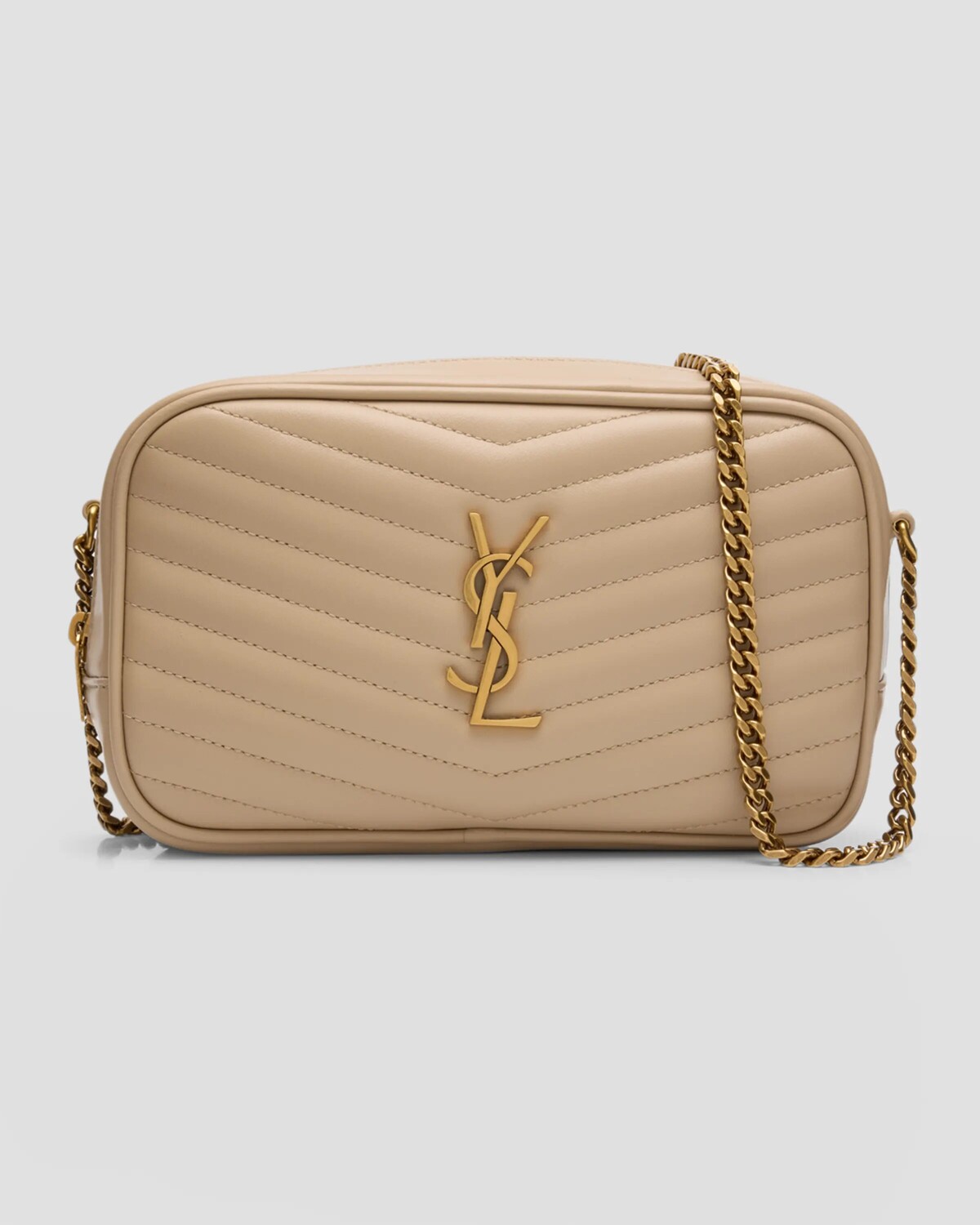 Сумка для фотокамеры Lou Mini YSL из гладкой стеганой кожи Saint Laurent, цвет Dark Beige
Сумка для фотокамеры Lou Mini YSL из гладкой стеганой кожи Saint Laurent, цвет Dark Beige