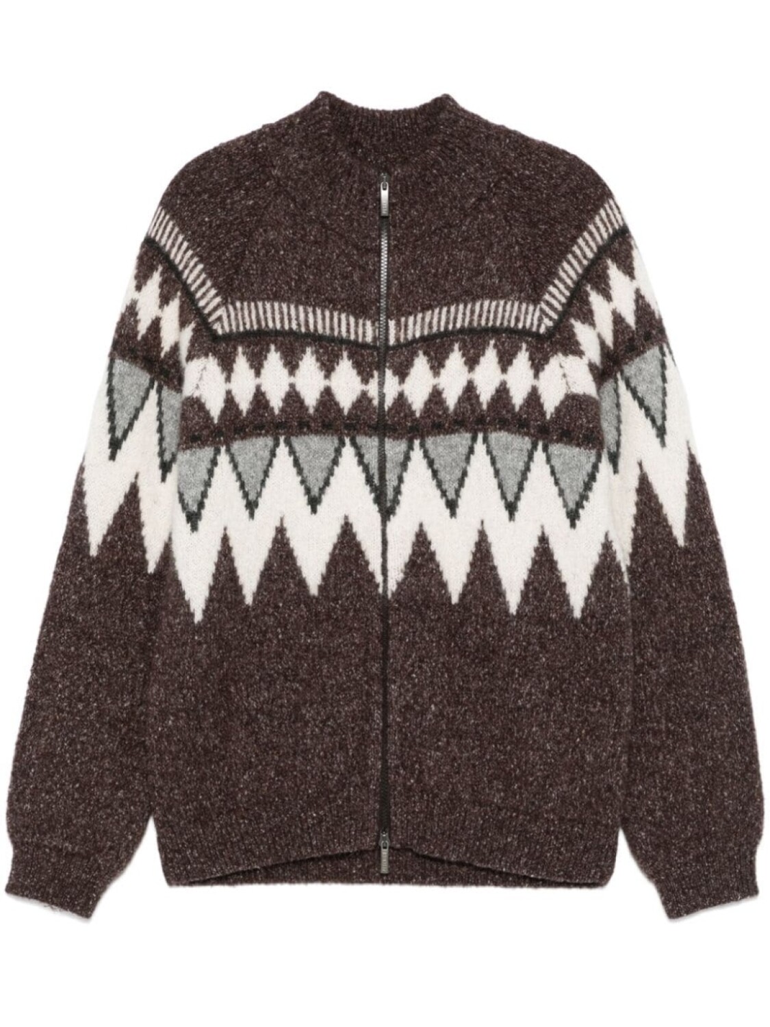 Жаккардовый кардиган с узором Peserico, коричневый
Жаккардовый кардиган с узором Peserico, коричневый