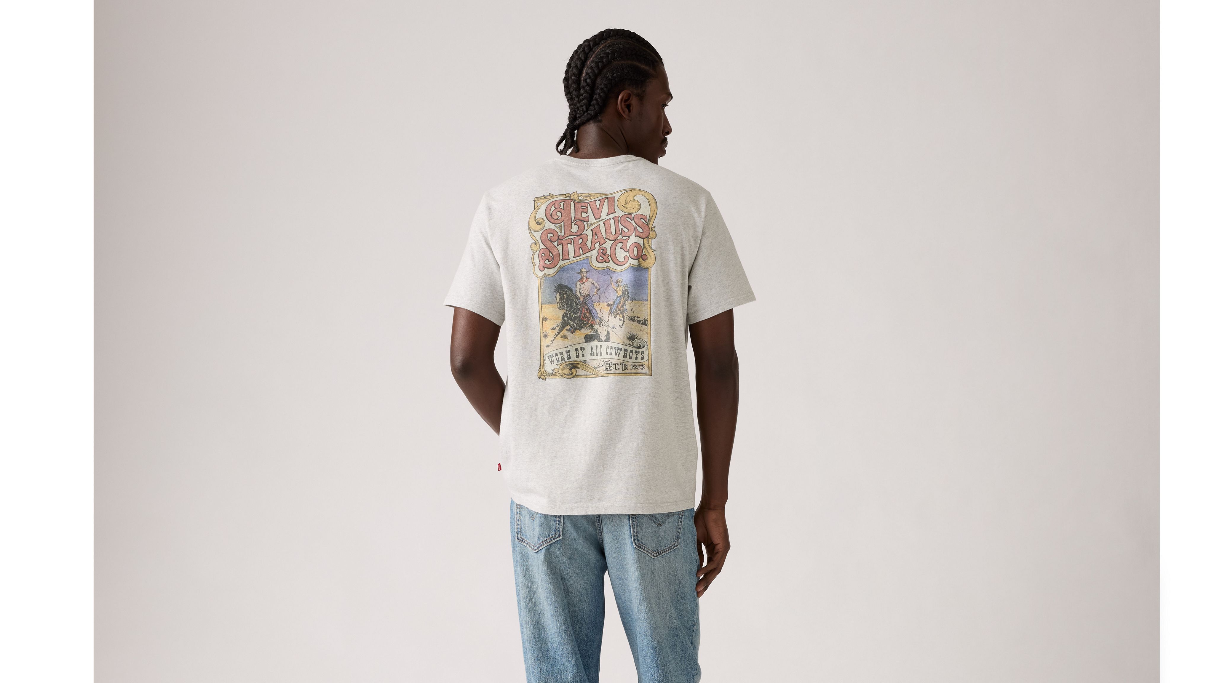 Футболка свободного кроя с короткими рукавами и принтом Levi's, Light Heather Grey - Grey
Футболка свободного кроя с короткими рукавами и принтом Levi's, Light Heather Grey - Grey