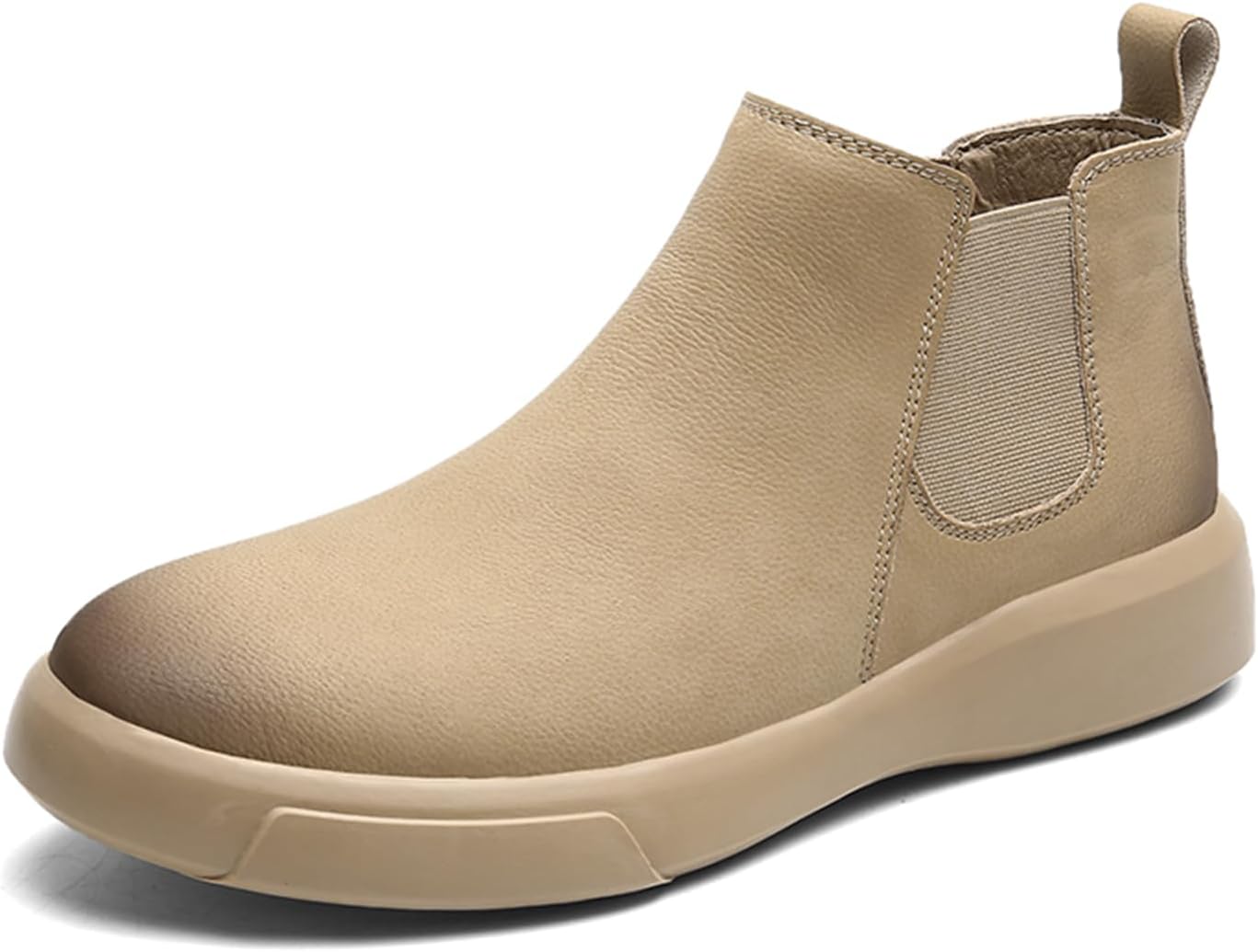 Мужские кожаные ботинки Челси на низком каблуке, комфортные, без шнуровки, для повседневной и официальной носки Abborora, хаки
Мужские кожаные ботинки Челси на низком каблуке, комфортные, без шнуровки, для повседневной и официальной носки Abborora, хаки