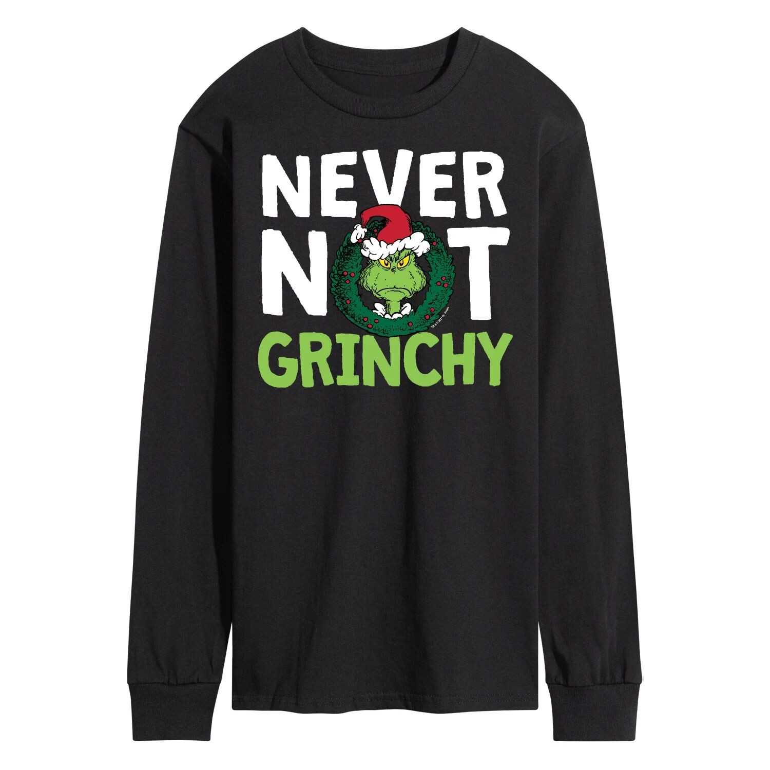 Мужская футболка с длинными рукавами Dr. Seuss Grinch Never Not Grinchy Licensed Character
Мужская футболка с длинными рукавами Dr. Seuss Grinch Never Not Grinchy Licensed Character