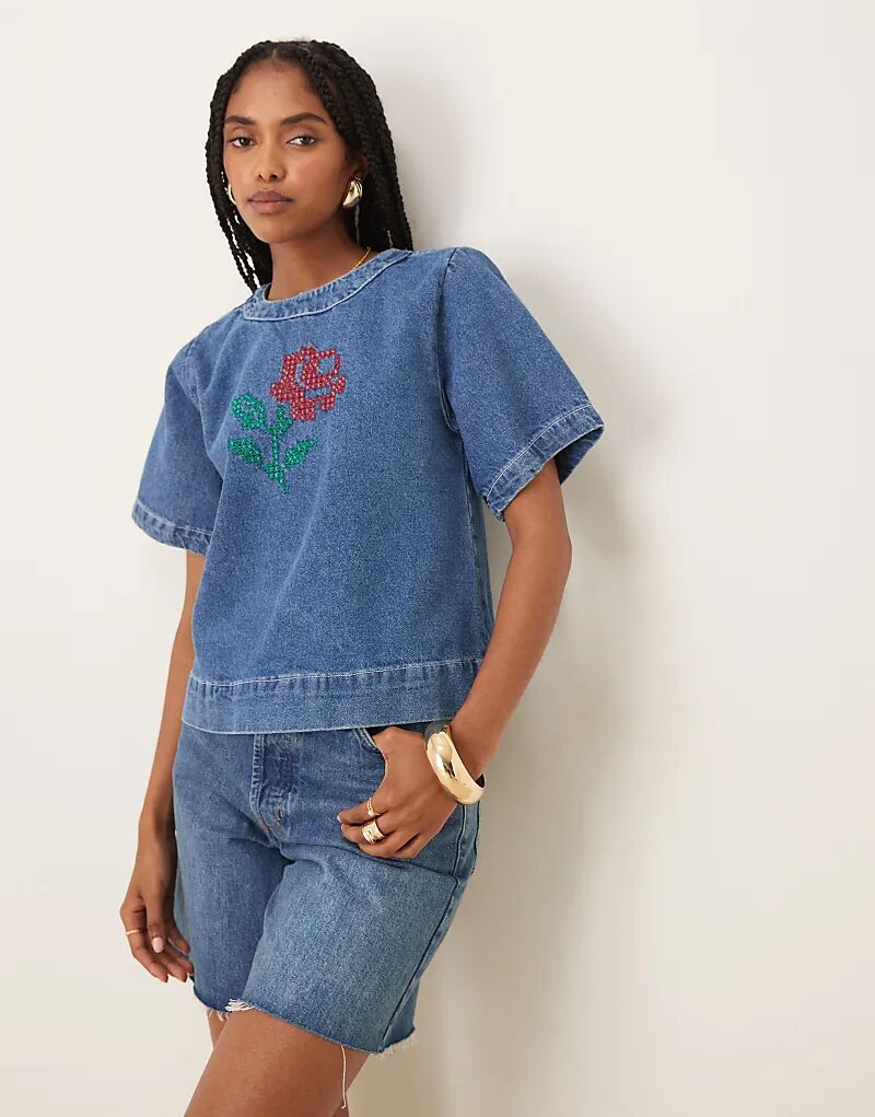 Джинсовая рубашка Omnescally синего цвета
Джинсовая рубашка Omnescally синего цвета