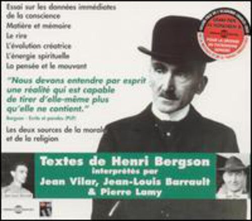 CD диск Bergson, Henri: Interprete Par Jean Vilar Et Jean Louis Barrault
CD диск Bergson, Henri: Interprete Par Jean Vilar Et Jean Louis Barrault