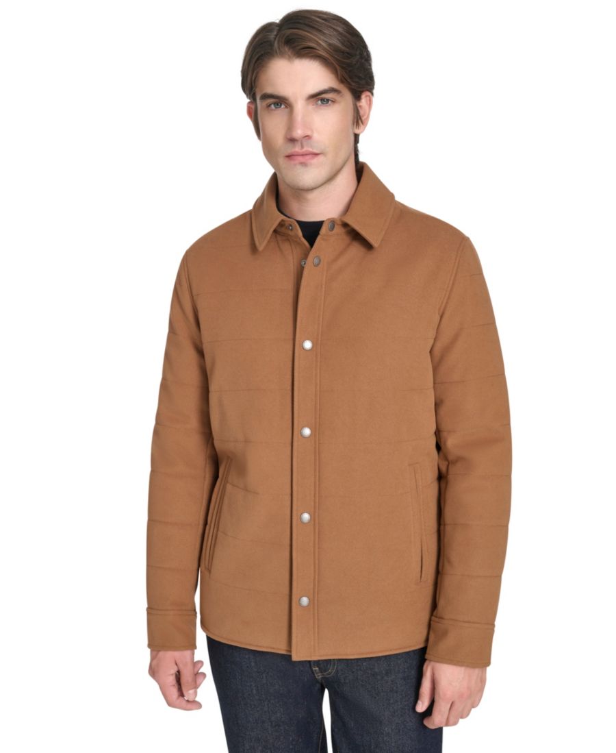 Мужская рубашка-куртка из эластичной саржи Cole Haan, Camel
Мужская рубашка-куртка из эластичной саржи Cole Haan, Camel