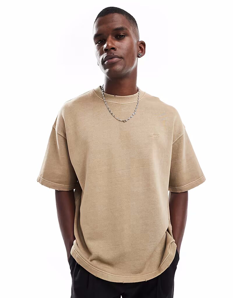 Футболка Pull&Bear из стираного джерси в стиле ко-орд в каменном цвете
Футболка Pull&Bear из стираного джерси в стиле ко-орд в каменном цвете