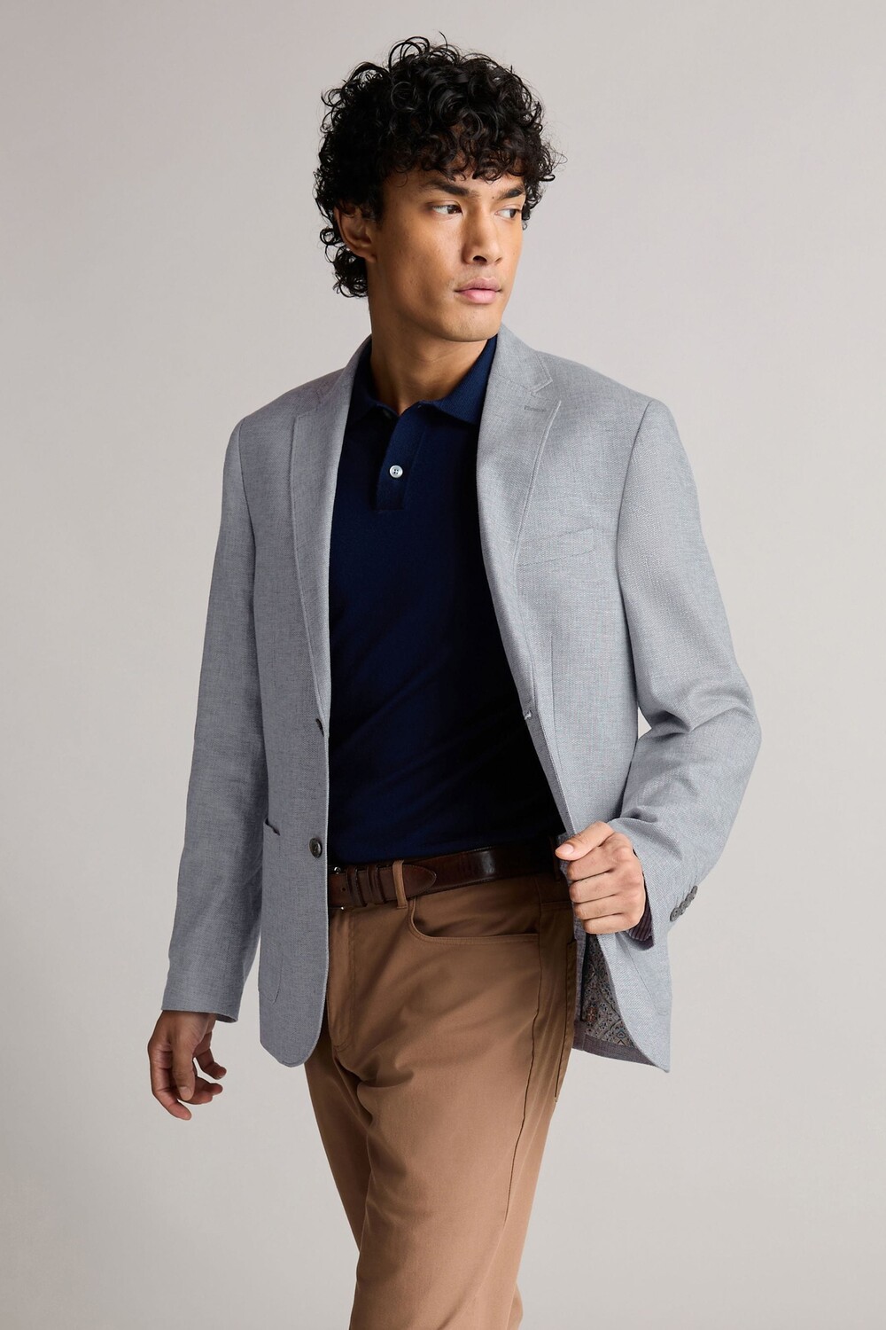 Фактурная куртка из смесового льна Next, синий
Фактурная куртка из смесового льна Next, синий