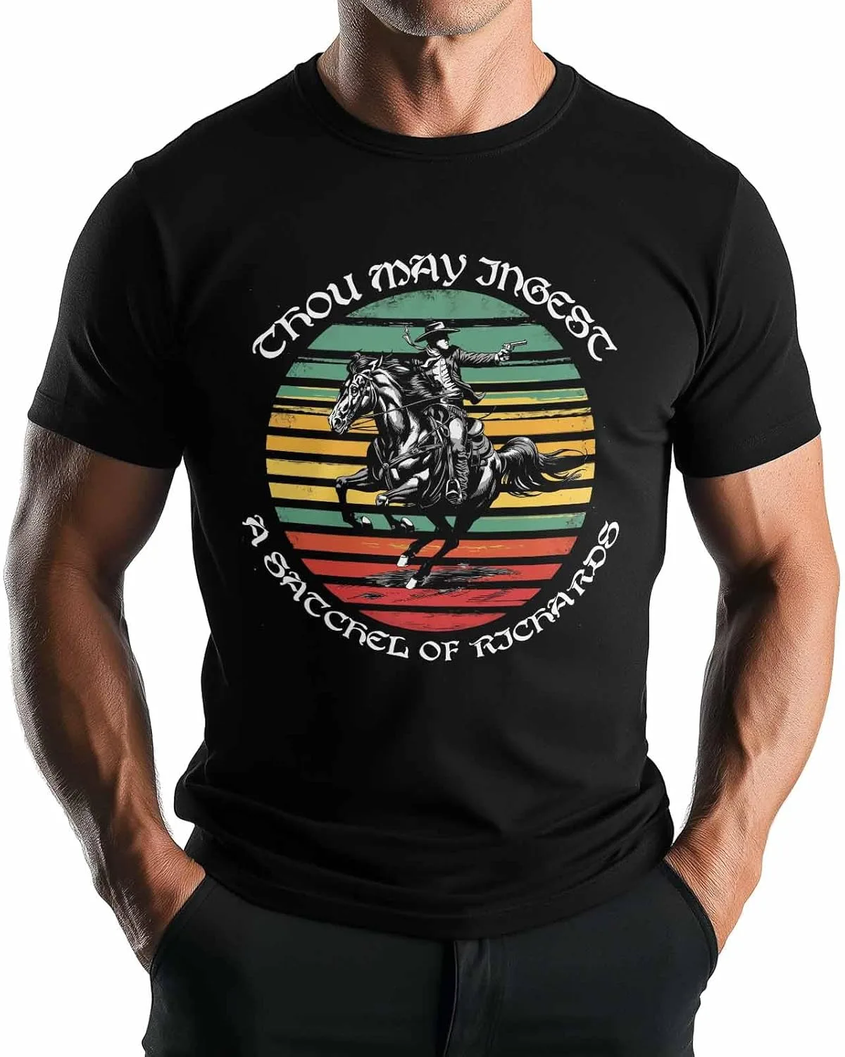 Мужская футболка с принтом, комикс ковбой ретро омбре, короткий рукав Zadaling
Мужская футболка с принтом, комикс ковбой ретро омбре, короткий рукав Zadaling