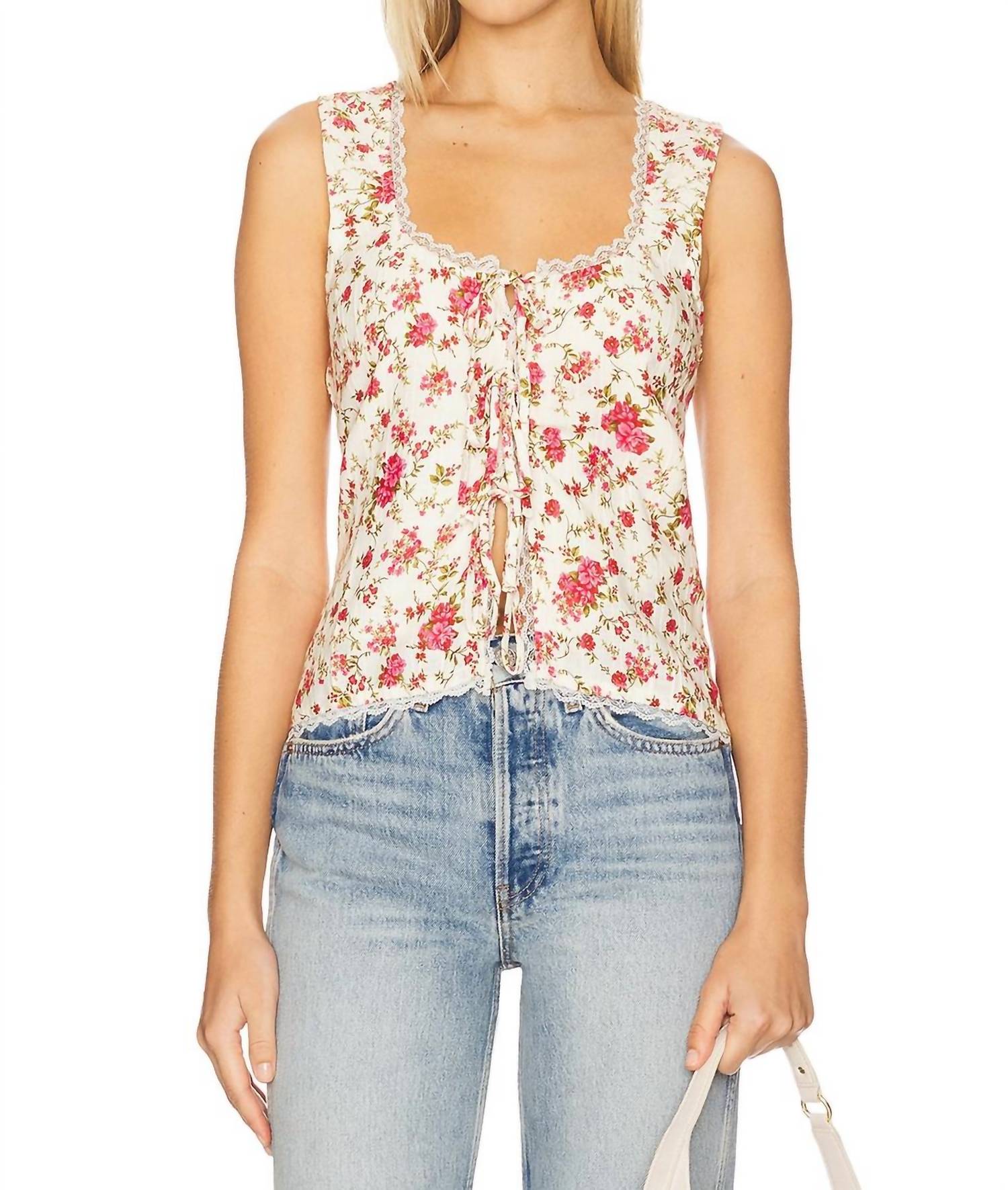 Топ Мими в южных розах Show Me Your Mumu, southern roses
Топ Мими в южных розах Show Me Your Mumu, southern roses