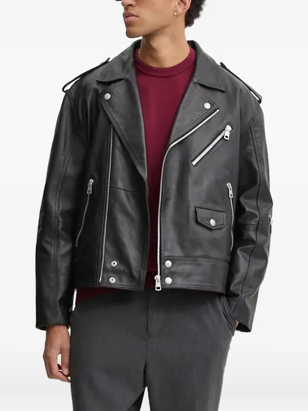 Свитер с круглым вырезом и логотипом HUGO, красный
Свитер с круглым вырезом и логотипом HUGO, красный