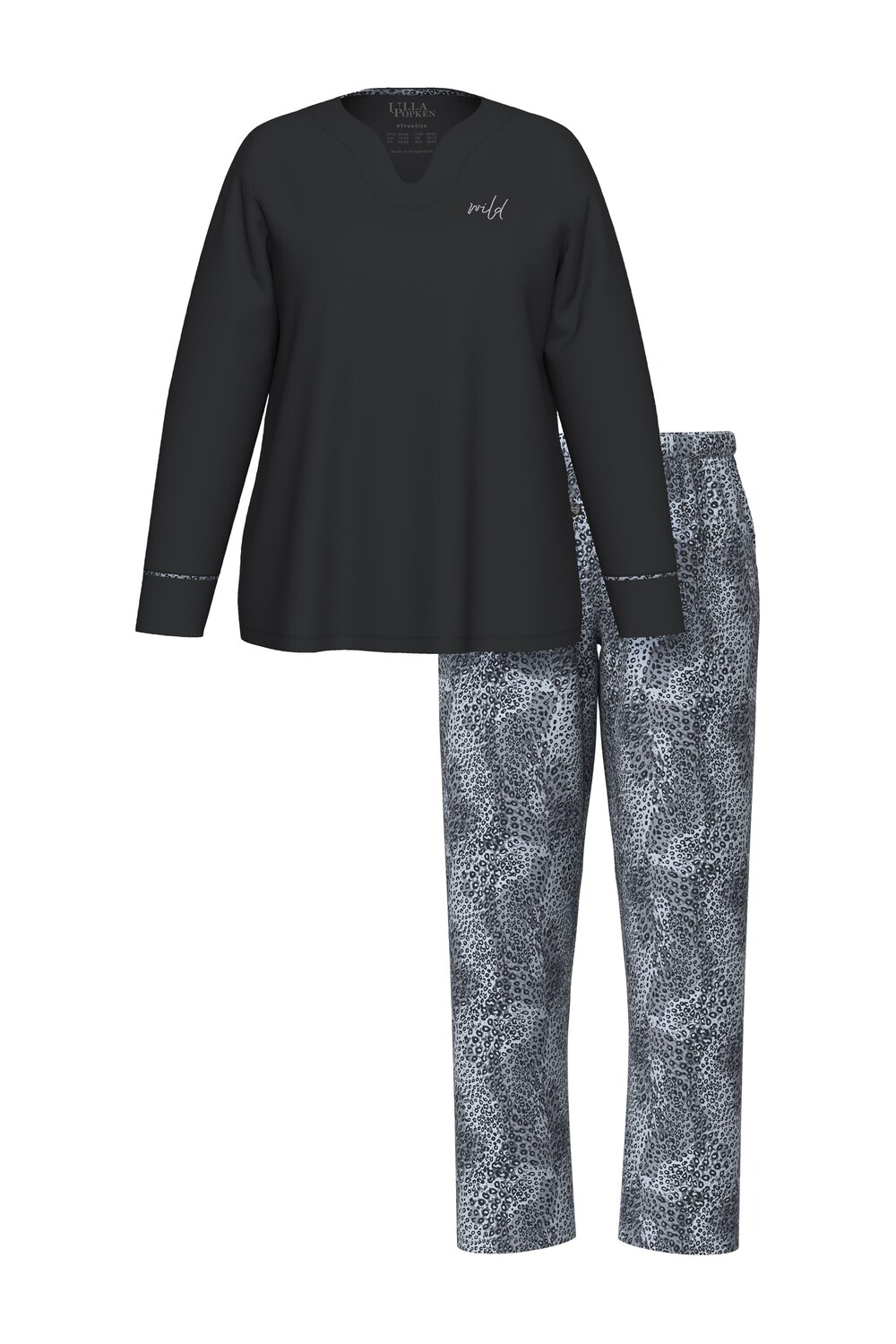 Ulla Popken Пижама в черном цвете
Ulla Popken Пижама в черном цвете