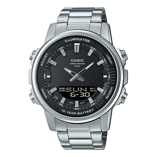 Часы Men's CASIO Dress Series Classic Minimalistic Black 47mm 50 waterproof Stainless Steel Strap Mens Silver Analog, цвет silver
Часы Men's CASIO Dress Series Classic Minimalistic Black 47mm 50 waterproof Stainless Steel Strap Mens Silver Analog, цвет silver