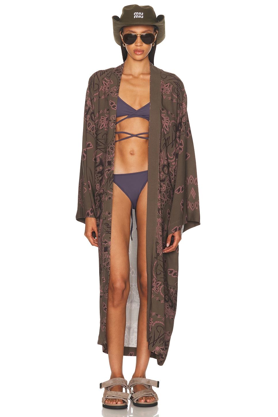 Bandana Printed Кафтан The Attico, Military Green
Bandana Printed Кафтан The Attico, Military Green