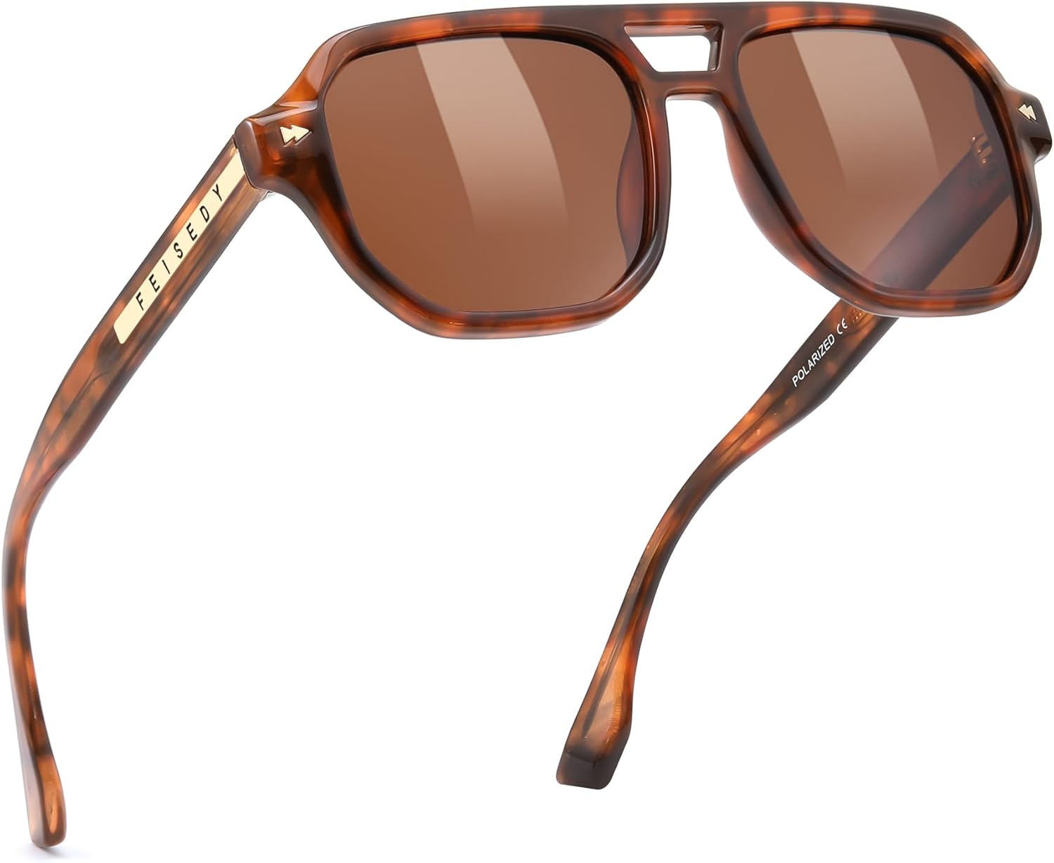 Поляризованные солнцезащитные очки-авиаторы FEISEDY для мужчин и женщин, дизайн в стиле ретро 70-х годов - защита UV400, подходят для вождения и повседневного ношения B0203, 003 Tortoise Frame & Tea
Поляризованные солнцезащитные очки-авиаторы FEISEDY для мужчин и женщин, дизайн в стиле ретро 70-х годов - защита UV400, подходят для вождения и повседневного ношения B0203, 003 Tortoise Frame & Tea