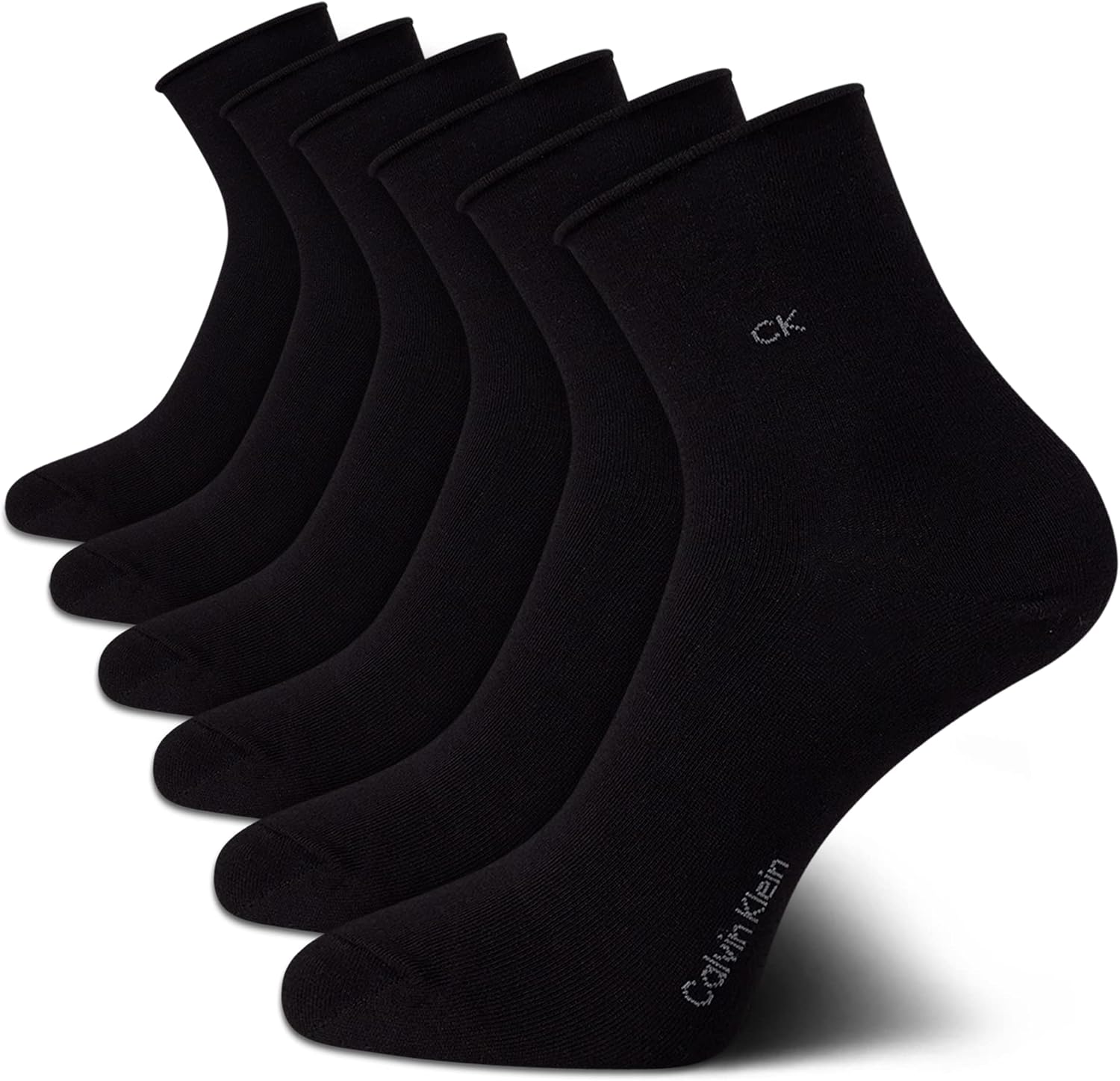 Женские носки Calvin Klein Crew Socks - 6 пар мягких хлопковых носков с отворотами на манжете, мини/средней длины, для женщин (размер обуви: 4-10), All Black
Женские носки Calvin Klein Crew Socks - 6 пар мягких хлопковых носков с отворотами на манжете, мини/средней длины, для женщин (размер обуви: 4-10), All Black