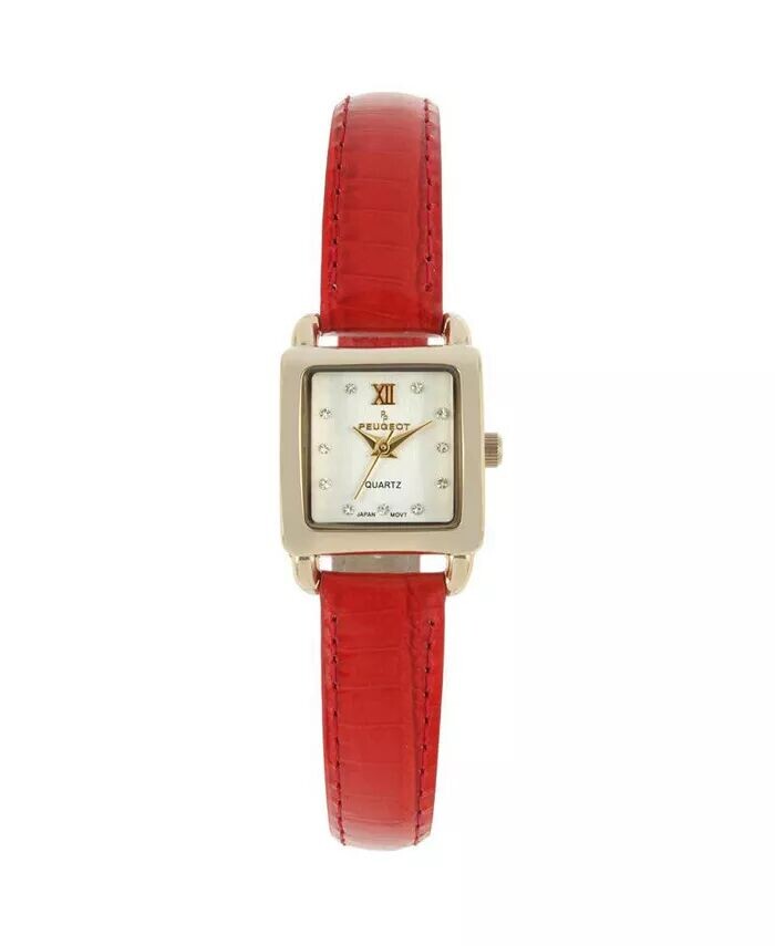Женские квадратные часы диаметром 20 мм с глянцевым красным кожаным ремешком Peugeot
Женские квадратные часы диаметром 20 мм с глянцевым красным кожаным ремешком Peugeot