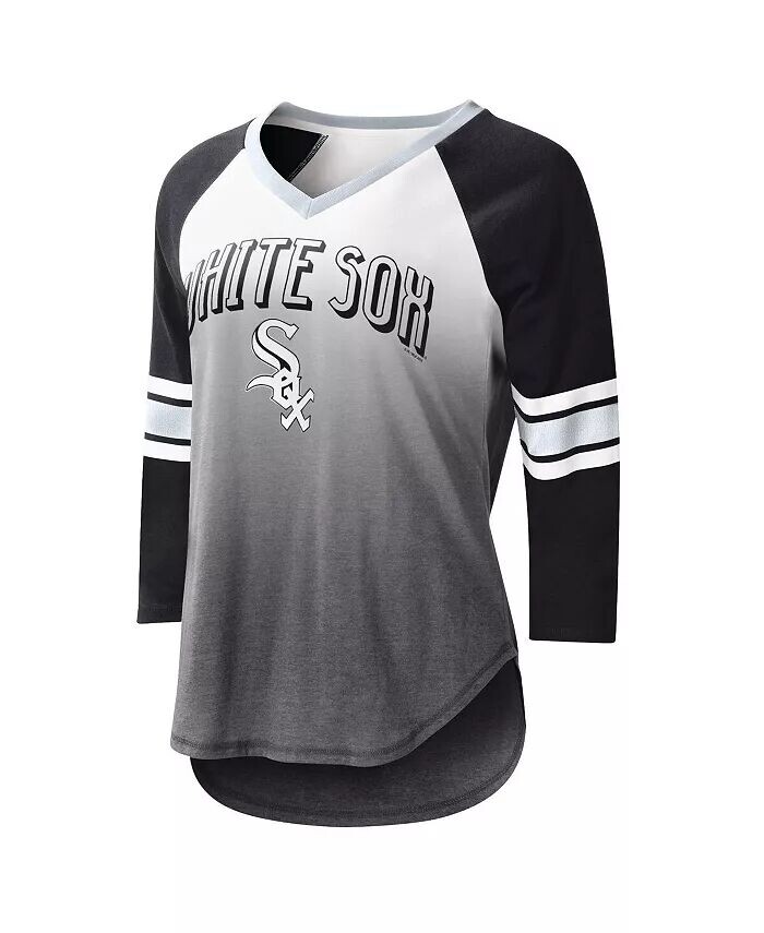 Женская белая, черная футболка Chicago White Sox с v-образным вырезом и рукавами 3/4 реглан G-Iii 4Her By Carl Banks, черный
Женская белая, черная футболка Chicago White Sox с v-образным вырезом и рукавами 3/4 реглан G-Iii 4Her By Carl Banks, черный